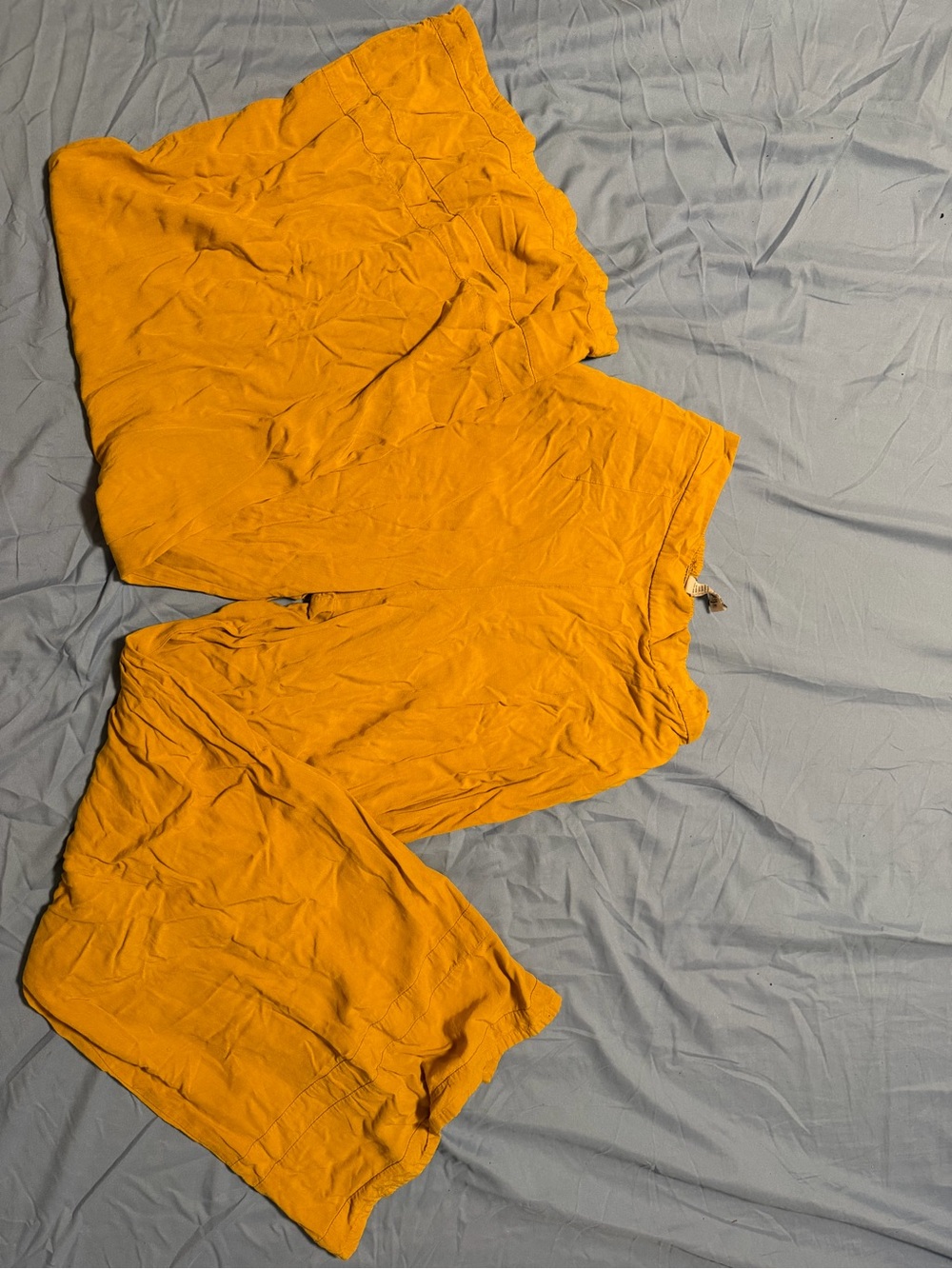 Wide-Leg Boot Flare Pants in Mustard Yellow